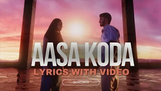 Aasa kooda music video with lyrics aasakooda aasakoodamusicvideo [upl. by Oinesra]