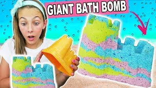 Giant Sand Castle Bath Bomb Fun Creative Kids Crafts [upl. by Tresa]