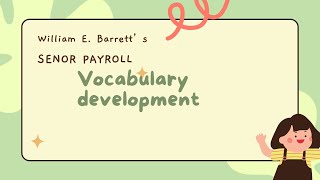 Vocabulary development  Senor Payroll  Adaptability Skills [upl. by Don583]