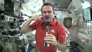 Chris Hadfield Brushes his Teeth in Space [upl. by Guinna]