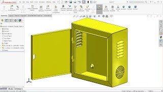 Solidworks sheet metal tutorial  Design of Electrical enclosure in Solidworks [upl. by Bard985]