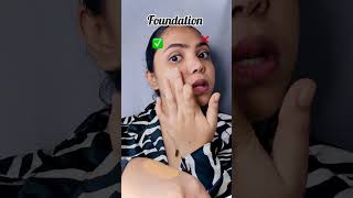 Avoid patchy ampcakey foundation ❌😱makuphacksfoundationtutorialviralshorts beautytips shorts [upl. by Breskin]