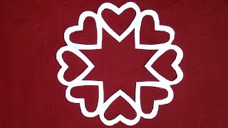 How to make Snowflake Paper Heart DIY Christmas Crafts Handmade Decorations With Paper Stripes [upl. by Asiram125]