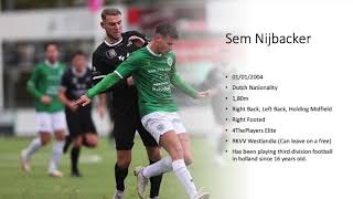 Sem Nijbacker Highlights [upl. by Rehtaeh]