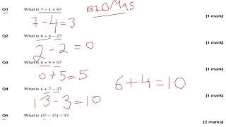 BIDMAS KS2 KS3 11 MATHS 13 MATHS GCSE 91 MATHS FOUNDATION TIER MATHS FUNCTIONAL SKILLS MATHS [upl. by Thetes]