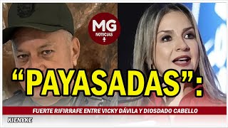 quotPAYASADASquot ❌ FUERTE RIFIRRAFE ENTRE VICKY DÁVILA Y DIOSDADO CABELLO [upl. by Lemyt]