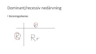 monohybrid nedärvning [upl. by Ignatius]