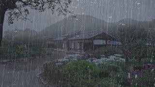 Ruido de Lluvia para Dormir Inmediatamente  Lluvia y Truenos en Techo en Selva Tropical por Noche [upl. by Adiaros]