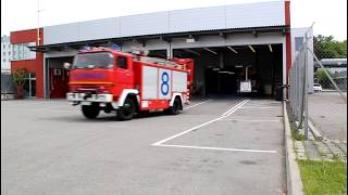 Flughafenfeuerwehr Friedrichshafen rückt aus [upl. by Mairim]