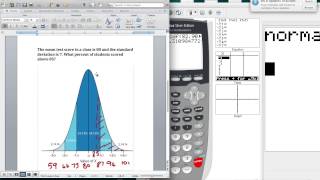 How to Use Normalcdf in the TI 84 to Find Probability [upl. by Fernyak]