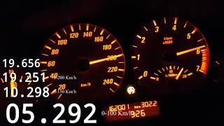 BMW E46 330Ci Convertible SUPERCHARGED 035bar Acceleration 0200 Kmh [upl. by Lilak]