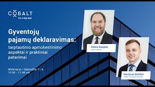 WEBINAR  Gyventojų pajamų deklaravimas tarptautinio apmokestinimo aspektai ir praktiniai patarimai [upl. by Vargas]