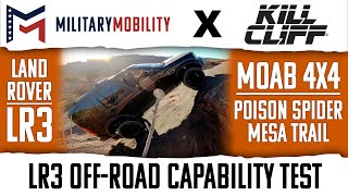 Land Rover LR3  OffRoad Capability Test  Poison Spider Mesa 4x4 Trail Moab  MILITARY MOBILITY [upl. by Howland]