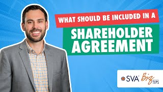 What Should Be Included in a Shareholder Agreement [upl. by Akemeuwkuhc]