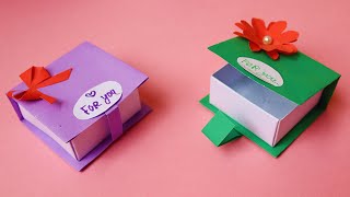 কাগজের বক্স বানানো শিখুন  DIY Gift box  কাগজের তৈরি জিনিস  Gift idea  কাগজ দিয়ে গিফ্ট বক্স [upl. by Levitus]