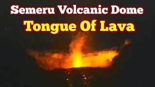 Semeru Lava Dome Night Time Eruption Java Indonesia IndoPacific Ring Of Fire [upl. by Niac]