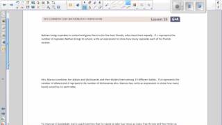 Math 6 Module 4 Lesson 16 Video [upl. by Acie378]