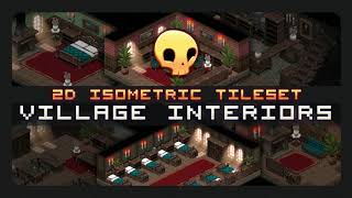 Unity 2D Tilemaps  Isometric Interior Tileset Showcase [upl. by Yahc]