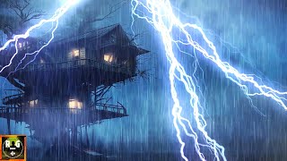 Thunderstorm Sounds with Heavy Pouring Rain Powerful Thunder amp Loud Lightning Strikes for Sleeping [upl. by Thun465]