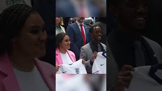 ‘Good Luck England’ King and Idris Elba Show Support to the Three Lions [upl. by Hgielrak395]