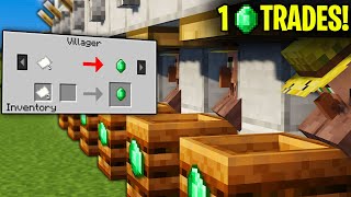 Minecraft 121 Villager Trading Hall Tutorial [upl. by Anaeda]