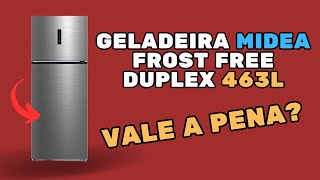 GELADEIRA MIDEA FROST FREE DUPLEX 463L VALE A PENA [upl. by Lraed]