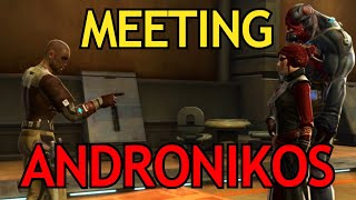 SWTOR  First Time Meeting Andronikos Revel [upl. by Anoel291]