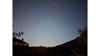 ISS International Space Station and bright Meteor [upl. by Nerral]