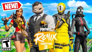 NEW FORTNITE CHAPTER 2 REMIX UPDATE NEW MAP BATTLE PASS amp MORE Fortnite Remix [upl. by Rivera]