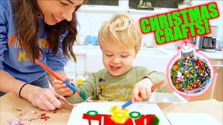 CHRISTMAS CRAFTS WITH MY TODDLER [upl. by Beatty827]