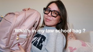 Whats In My Law School Bag  as a 1L [upl. by Annavoig]