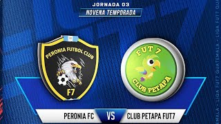 PERONIA FC7 VS CLUB PETAPA FC7  T9  J3 [upl. by Lebasi]