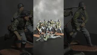 Army men painting WW2 German assault troops Timelapse [upl. by Sarazen]