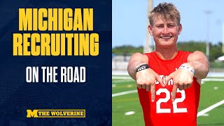 Five ELITE 2026 Michigan recruits we saw on the road I GoBlue [upl. by Navaj]