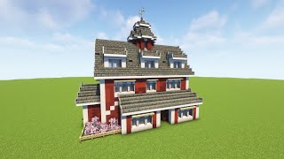 Red Farmhouse  Minecraft Build Timelapse [upl. by Ofilia]