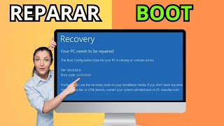 Reparar ERROR de BOOT en Windows Boot Configuration Data Missing or Contains Errors [upl. by Ines]