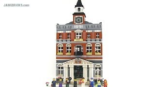 LEGO Town Hall 10224 modular building Review [upl. by Etienne525]