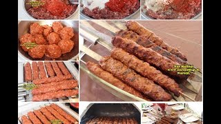 Ev usulü ADANA ŞİŞ KEBAB NASIL YAPILIR  Mangalda Adana Kebabı [upl. by Enomaj]