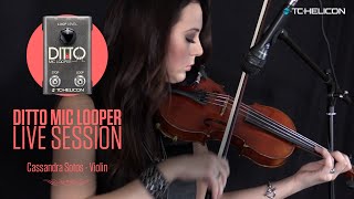 Ditto Mic Looper LIVE Cassandra Sotos  quotHome At Lastquot  Violin [upl. by Essa165]