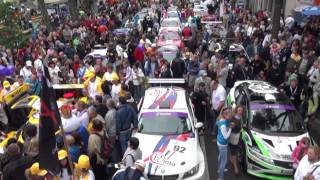 2012 Omnitel 1000 km race parade in Palanga Vytautas street [upl. by Ku]