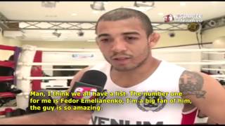 Jose Aldo says Fedor Emelianenko is the Greatest Fighter of all time [upl. by Gen]