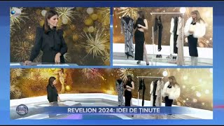 Stirile Kanal D  Maria Ioana si Gabriela Atanasov idei de tinute pentru revelion [upl. by Renfred]