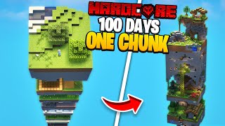 I Survived 100 Days on One Chunk in Minecraft [upl. by Ahsekel]