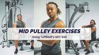 Mid Pulley Exercises SXT550 Hybrid Home Gym [upl. by Sager726]