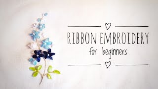 Ribbon Embroidery For Beginners [upl. by Athalla785]