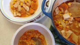 GUISO DE POLLO Recetas saludables para niños HechoxMamá [upl. by Alenairam]