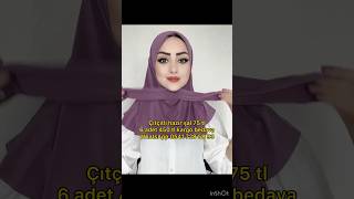 Pratik şal 75 tl salbaglama salbaglamavideosu pratikşal şalbağlama tesettür hazırşal hijab [upl. by Ewell606]