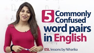 5 commonly confused word pairs in English  English Grammar lesson [upl. by Nierman]