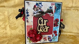 Our Year a Craftology Box Tutorial for Country Craft Creations using “Remember the Time” Papers [upl. by Arocat]