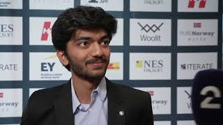 Gukesh Interview After Round 3  Norway Chess [upl. by Nydia379]